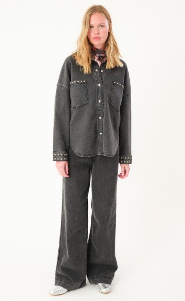 Lollys Laundry Skjorte - Veida LL - Washed Black