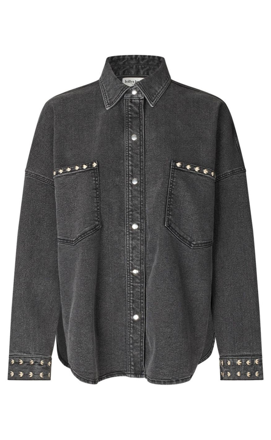 Lollys Laundry Skjorte - Veida LL - Washed Black