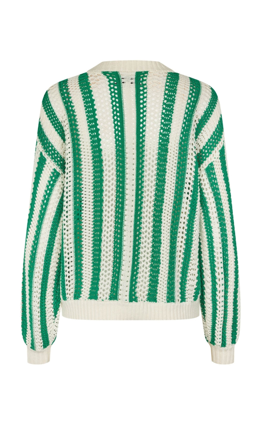 Lollys Laundry Striktrøje - Lusa - Green