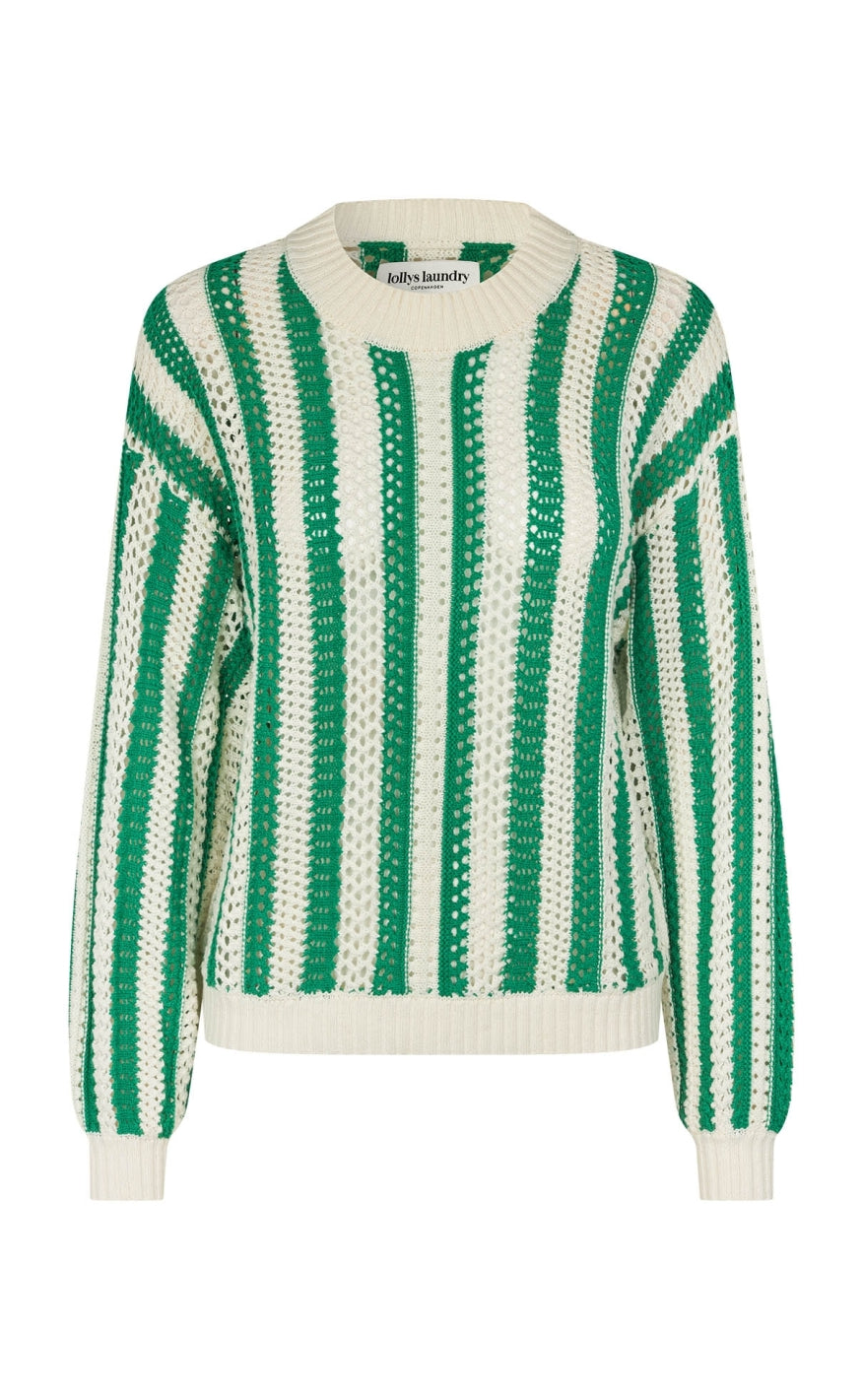 Lollys Laundry Striktrøje - Lusa - Green