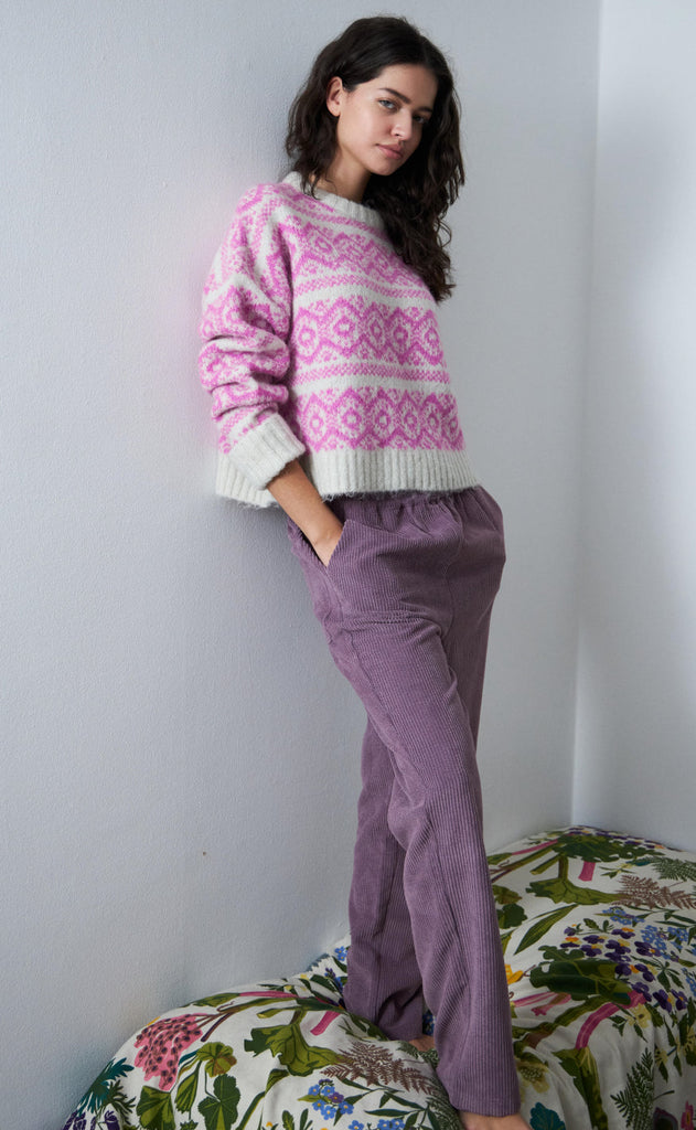 Lollys Laundry Sweater - Lottie Jumper - Neon Pink