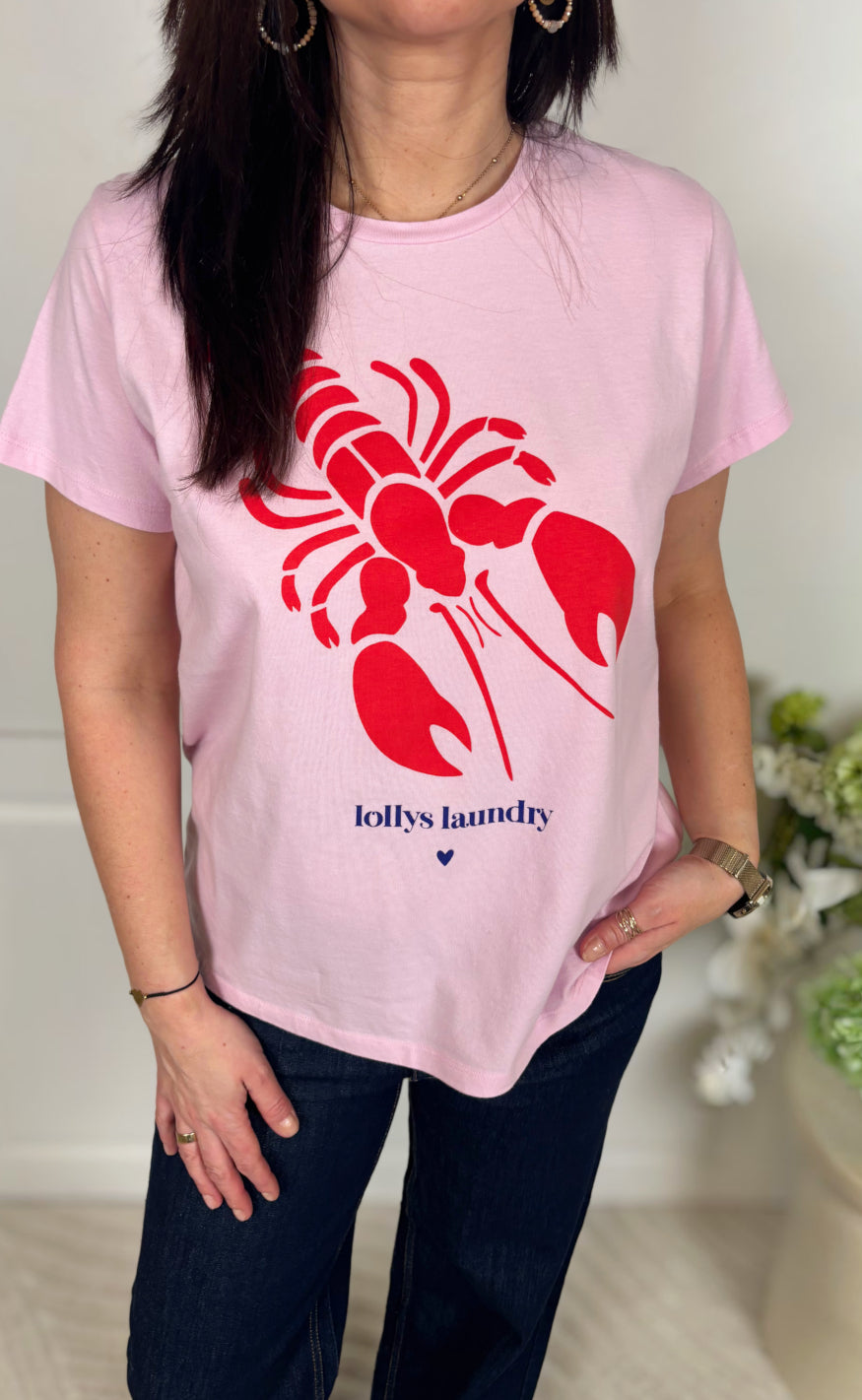 Lollys Laundry T-shirt - Roma Lobster - Red