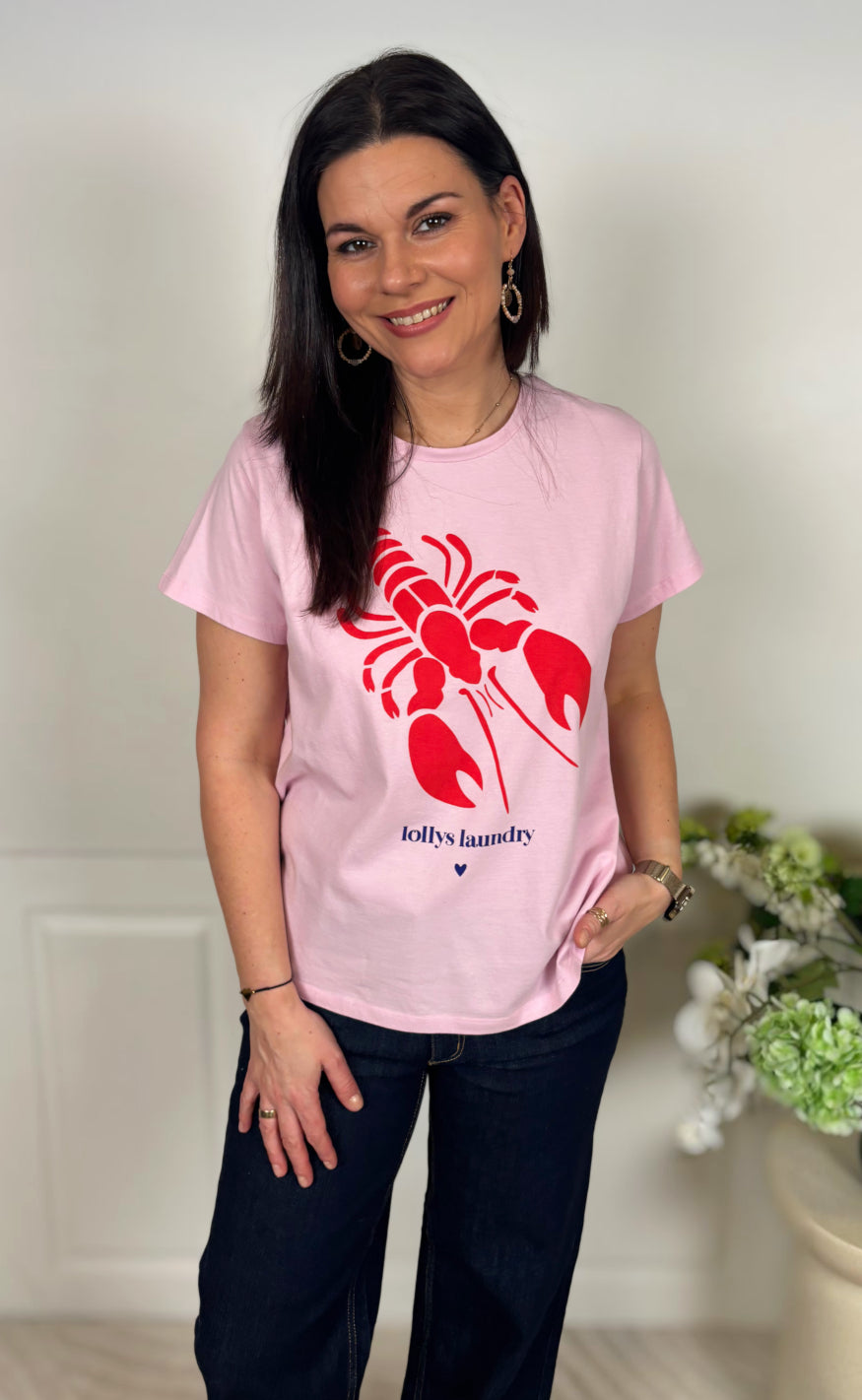 Lollys Laundry T-shirt - Roma Lobster - Red