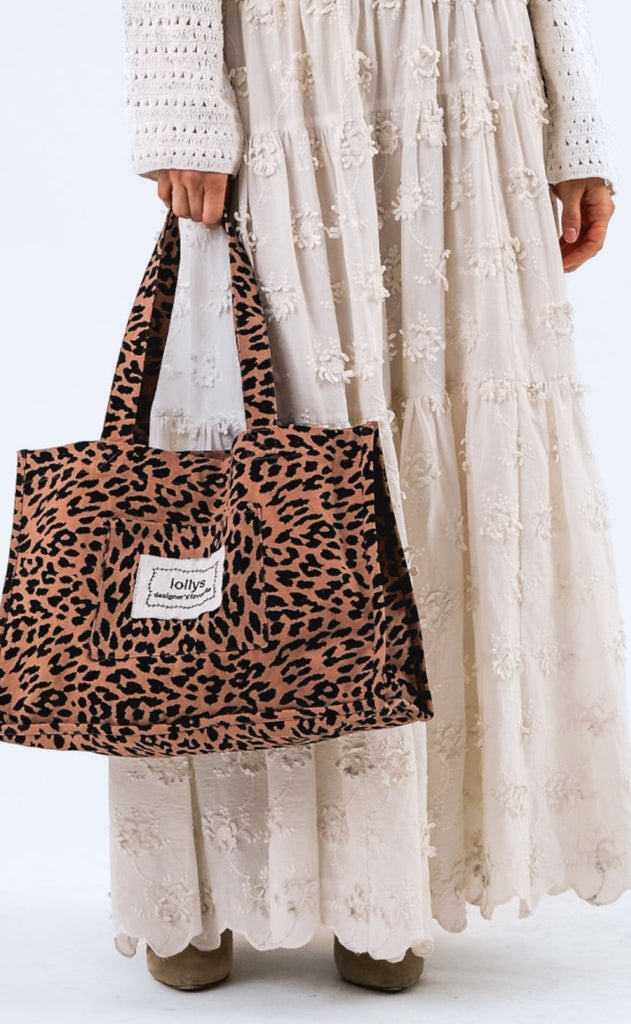 Lollys Laundry Taske - Hydra Shopper Bag - Leopard Print