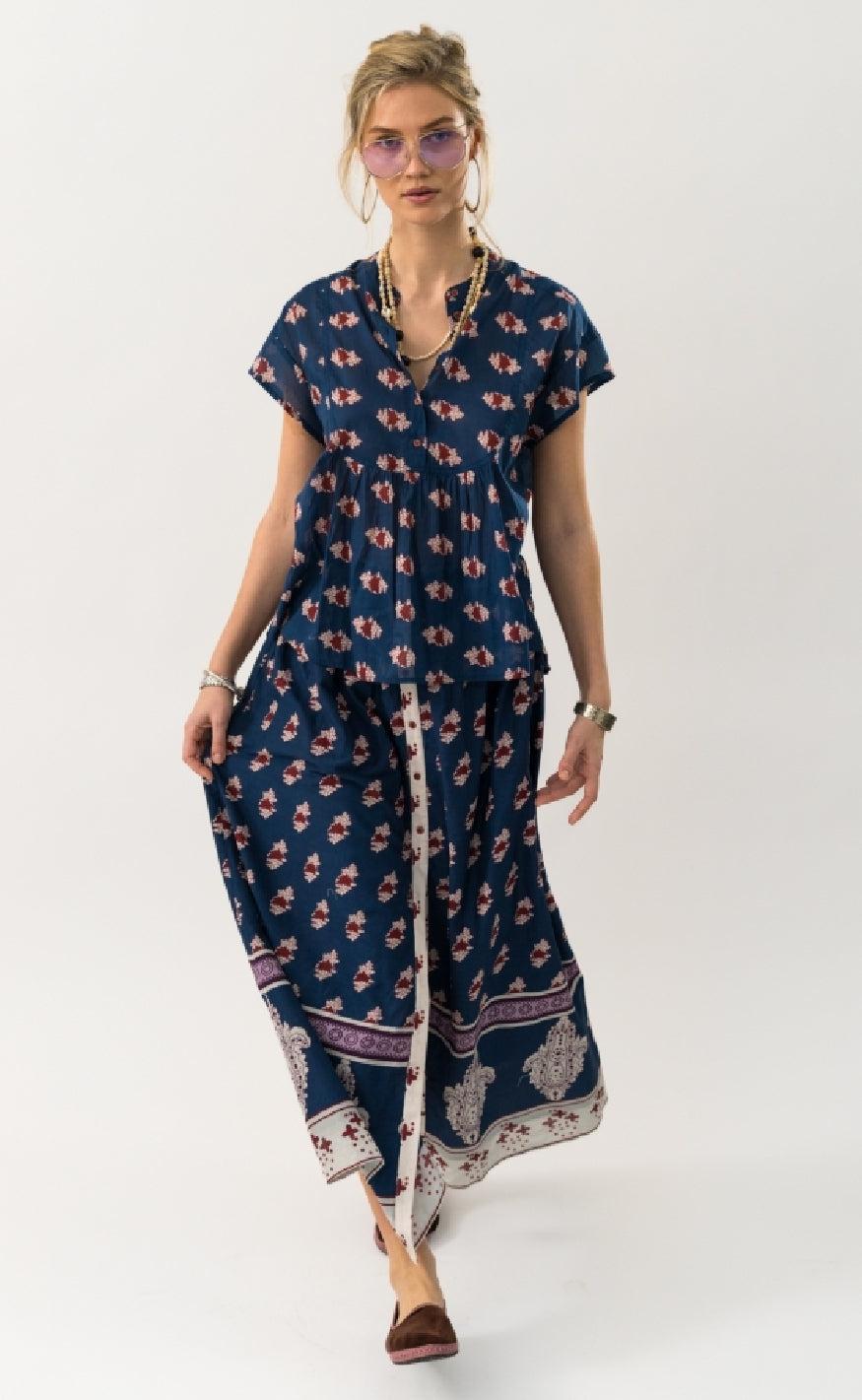 Lollys Laundry Top - Molly - Dark Blue