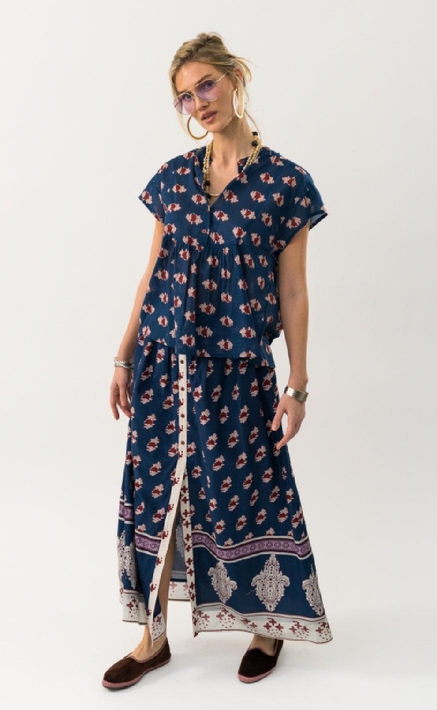 Lollys Laundry Top - Molly - Dark Blue