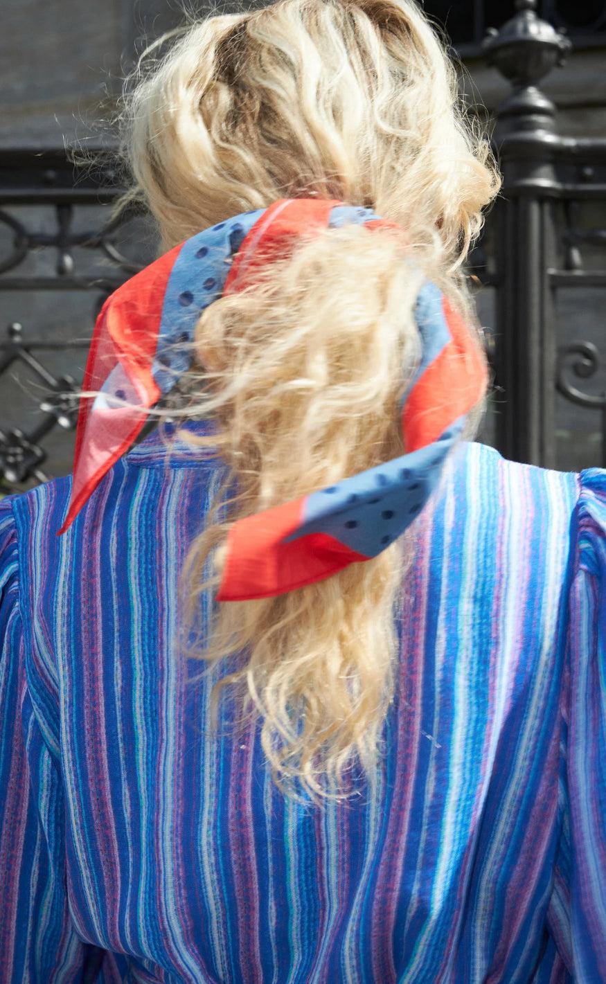 Lollys Laundry Tørklæde - Dot - Blue