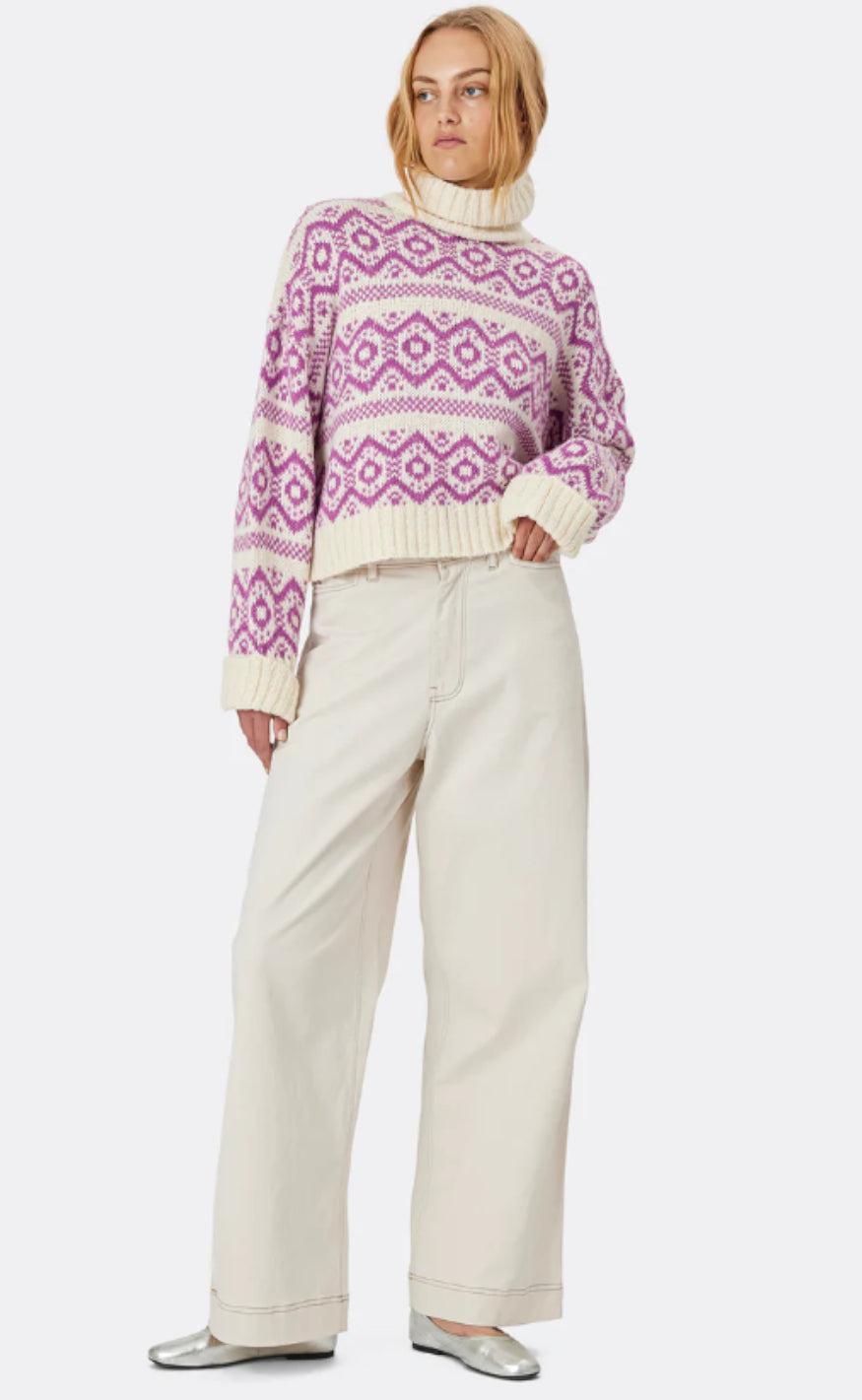Lollys Laundry Trøje - Sina - Dark Lavender