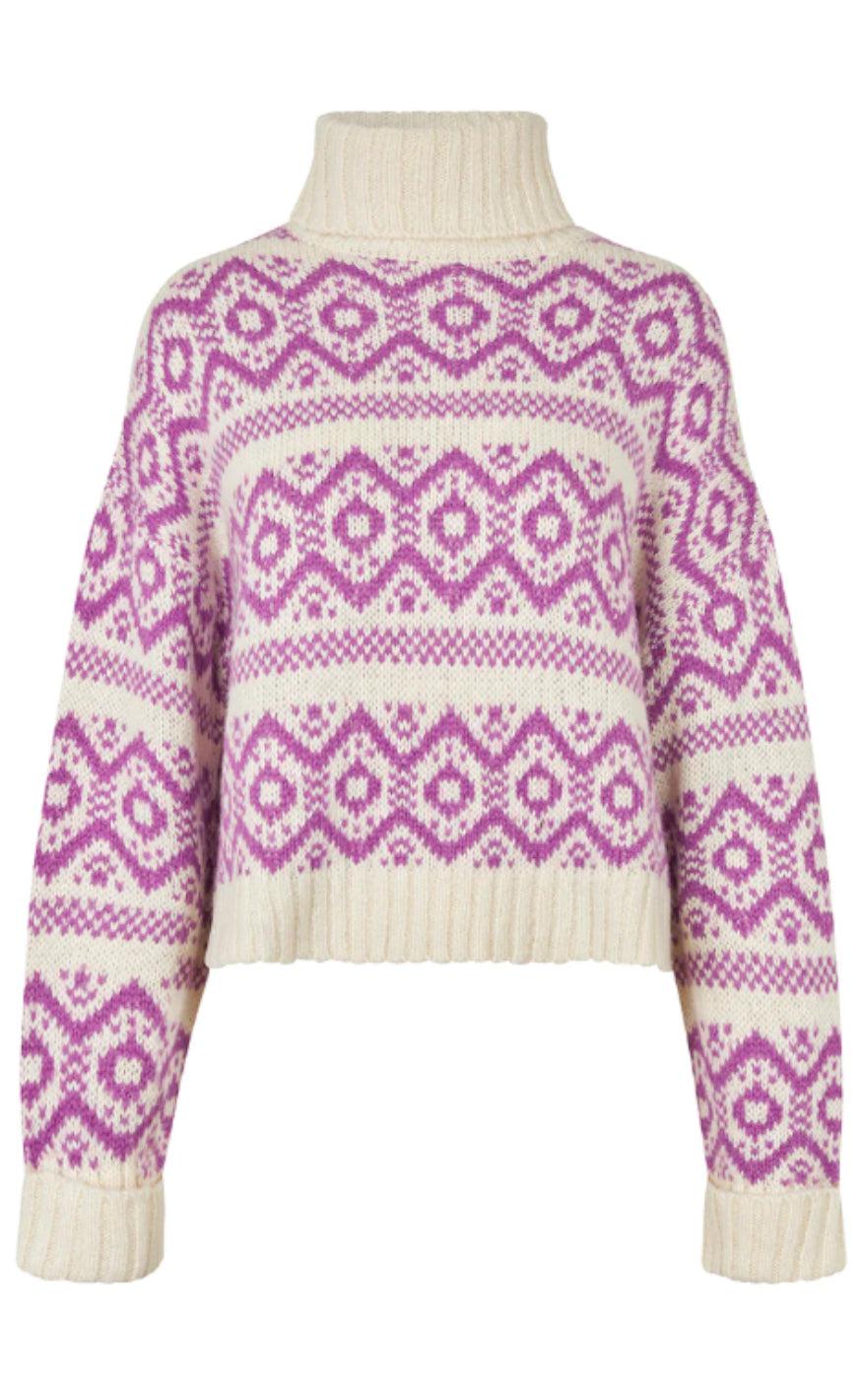 Lollys Laundry Trøje - Sina - Dark Lavender
