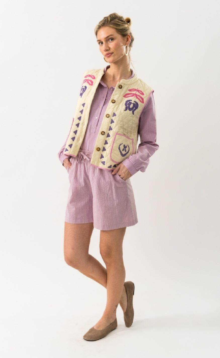 Lollys Laundry Vest - Cairo - Creme