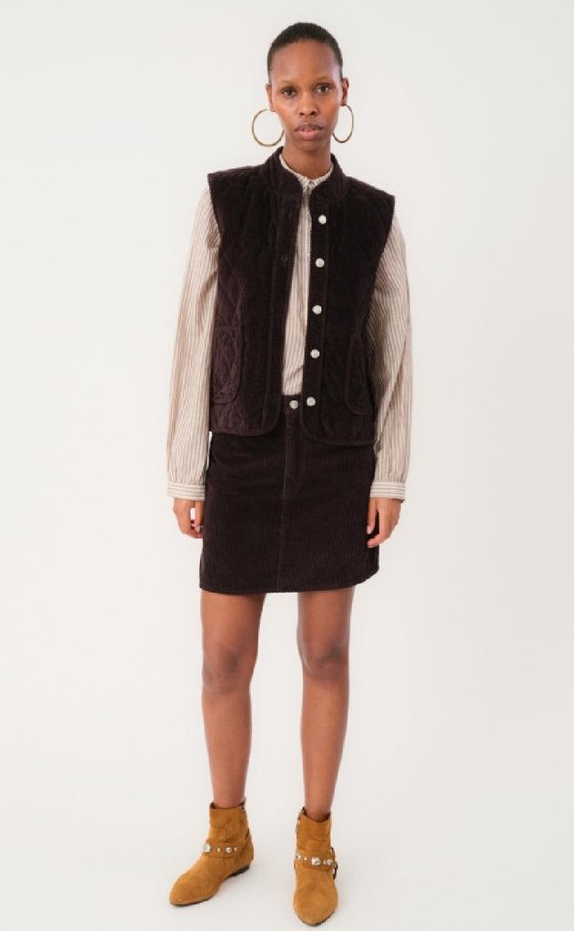 Lollys Laundry Vest - Cairo LL - Dark Mokka