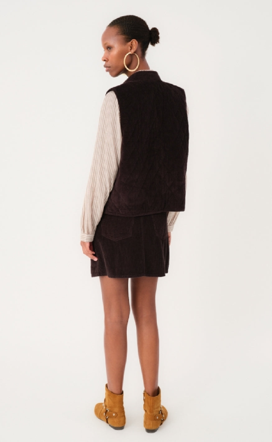 Lollys Laundry Vest - Cairo LL - Dark Mokka