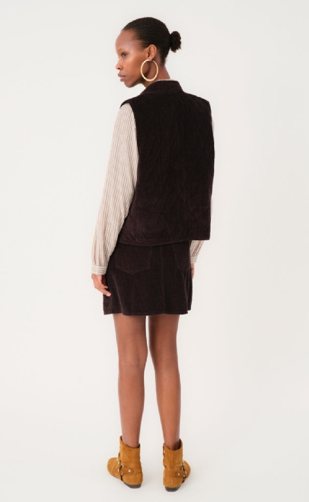 Lollys Laundry Vest - Cairo LL - Dark Mokka