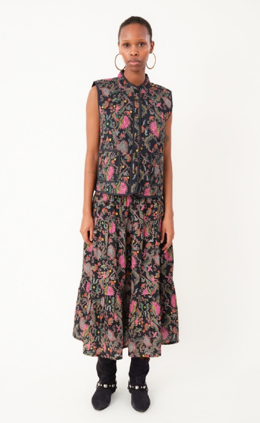 Lollys Laundry Vest - Cairo LL - Flower Print