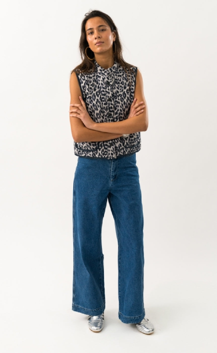 Lollys Laundry Vest - Cairo - Leopard Print