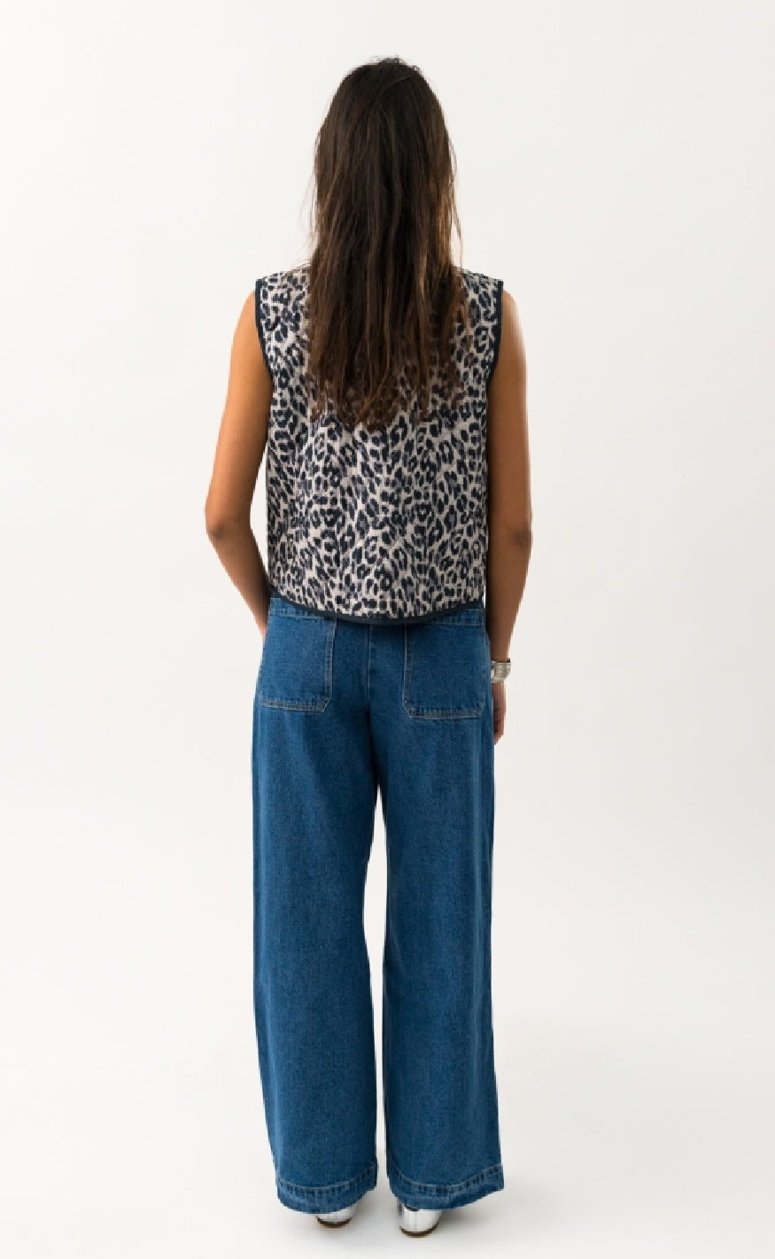 Lollys Laundry Vest - Cairo - Leopard Print