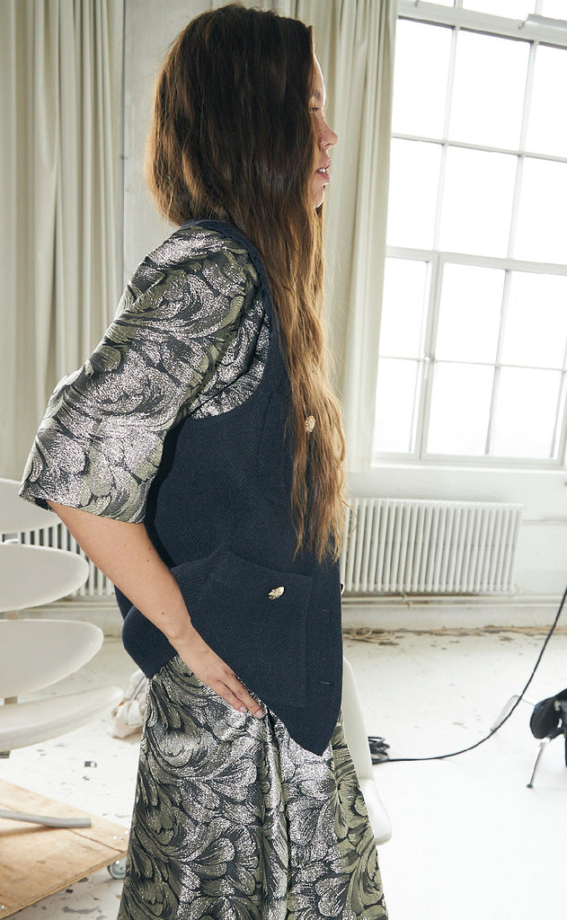 Lollys Laundry Vest - Edel - Dark Navy