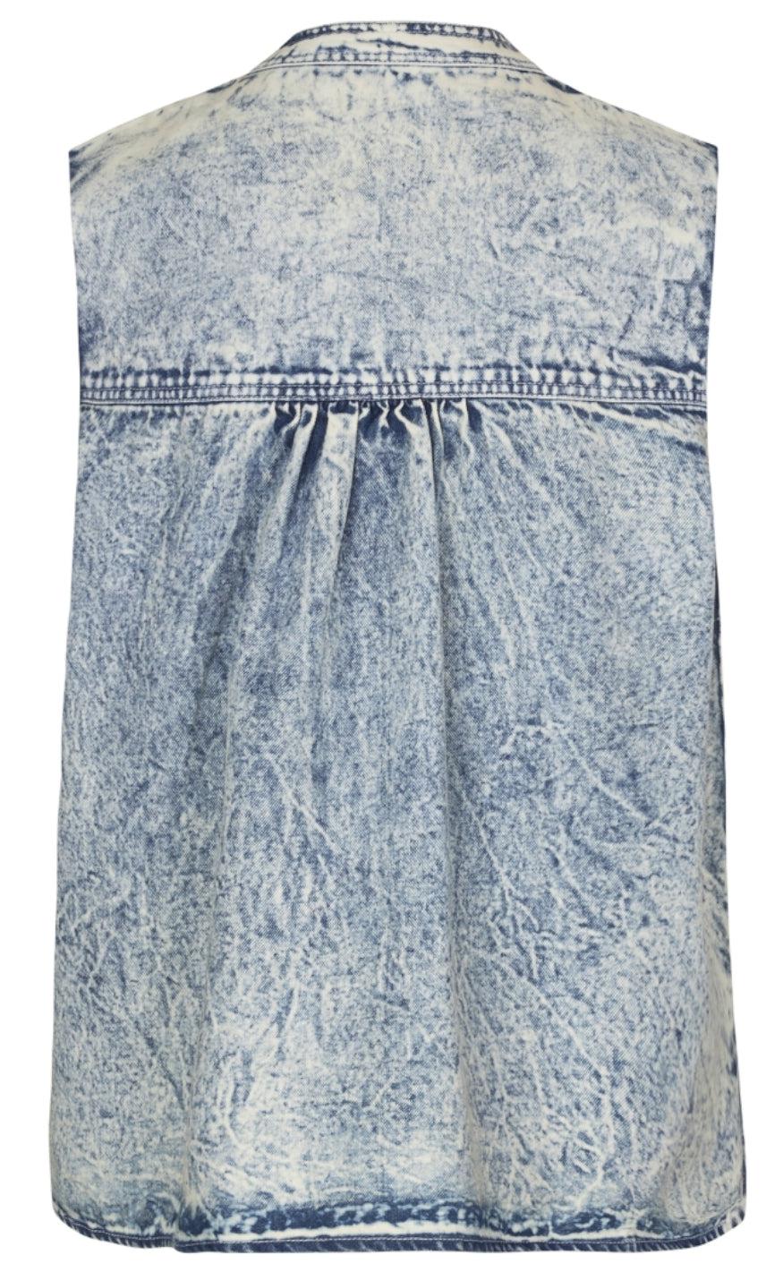Lollys Laundry Vest - Frankie - Dusty Blue