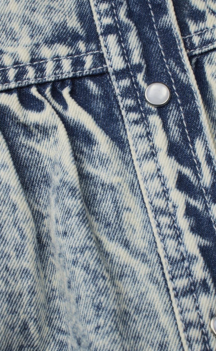 Lollys Laundry Vest - Frankie - Dusty Blue