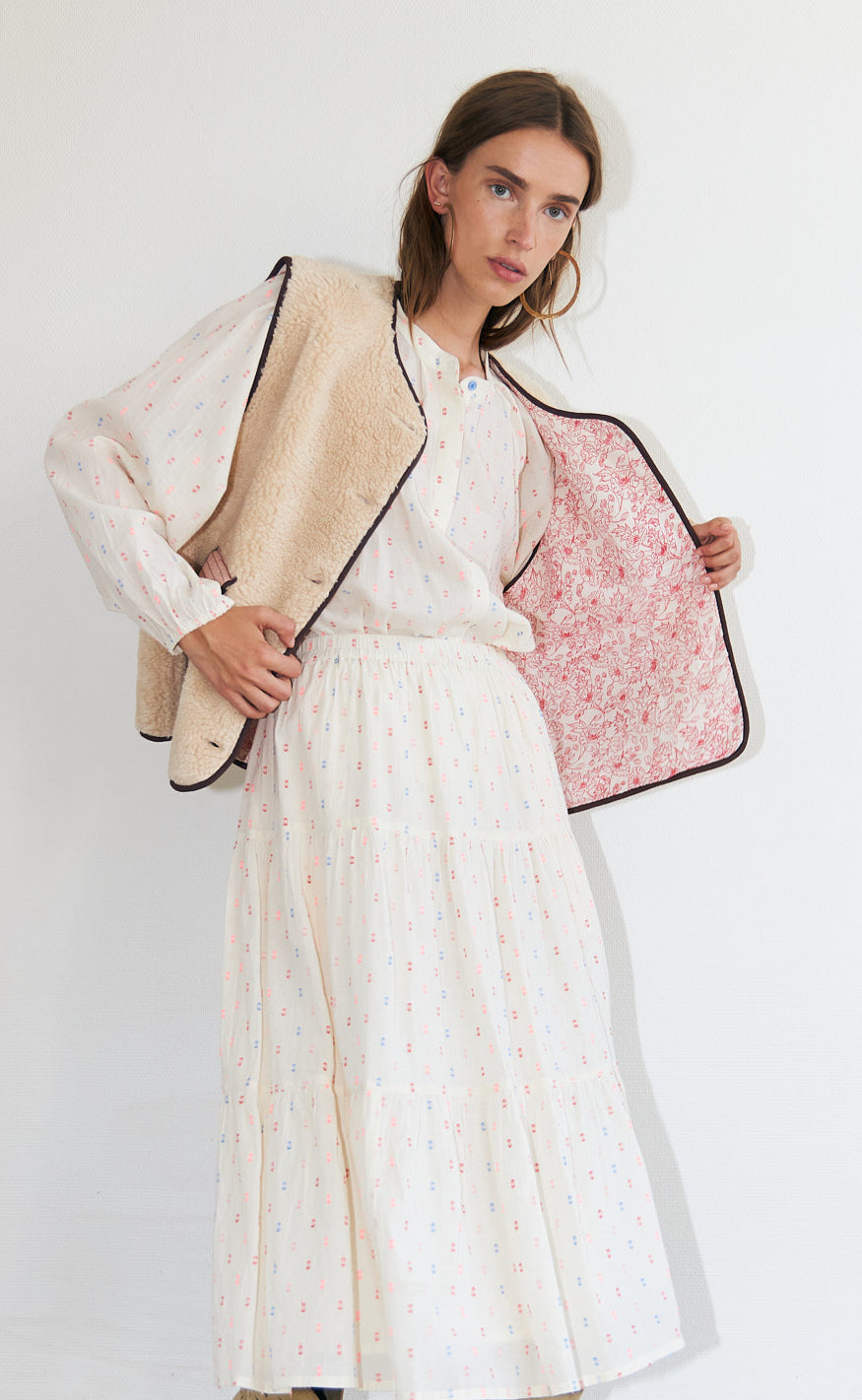 Lollys Laundry Vest - Jace Love - Beige