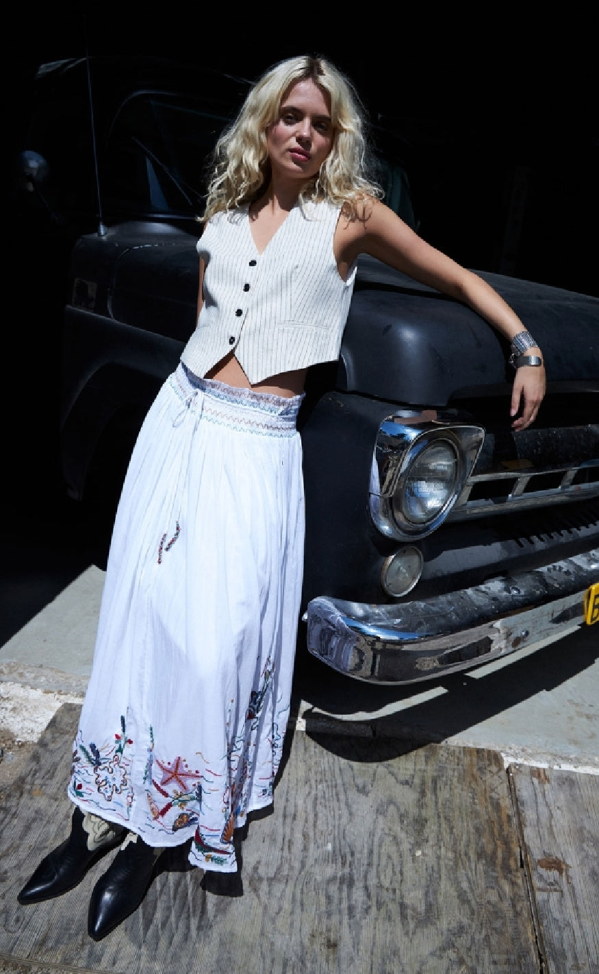 Lollys Laundry Vest - Torino - Creme