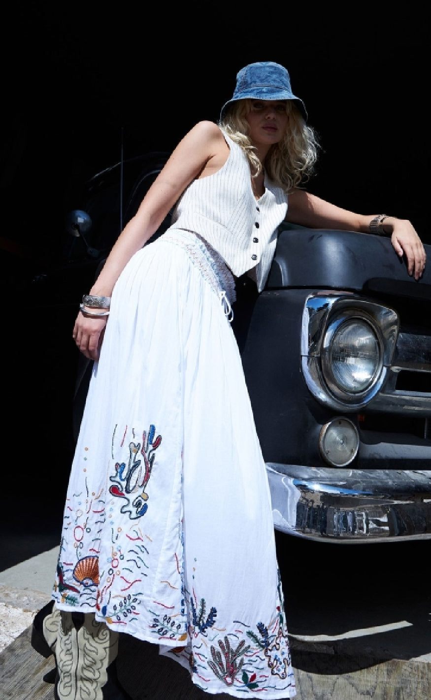 Lollys Laundry Vest - Torino - Creme