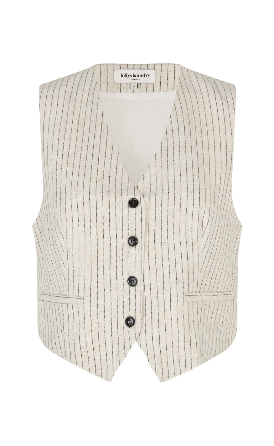 Lollys Laundry Vest - Torino - Creme