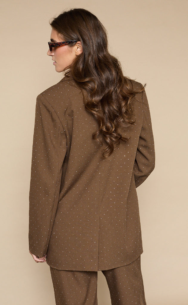 Love & Divine Blazer - Love1021-6 - Brown Rhinestone