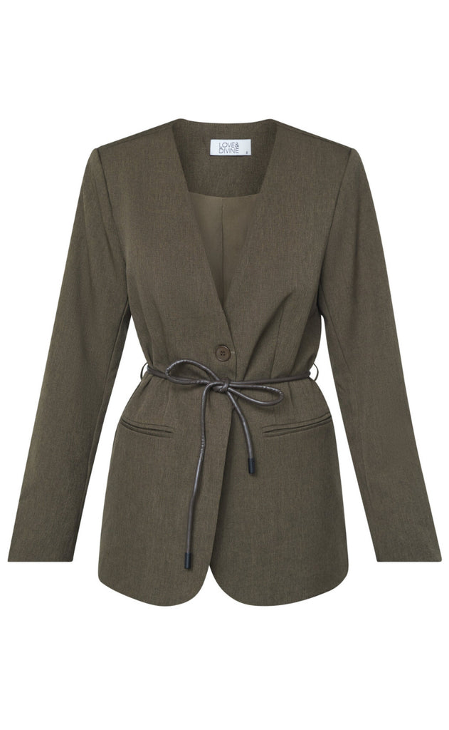 Love & Divine Blazer - Love1344 - Brown Mel.