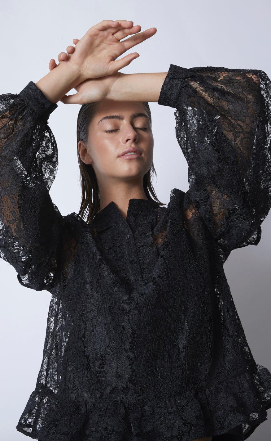 Love & Divine Bluse - Love1034-3 - Black