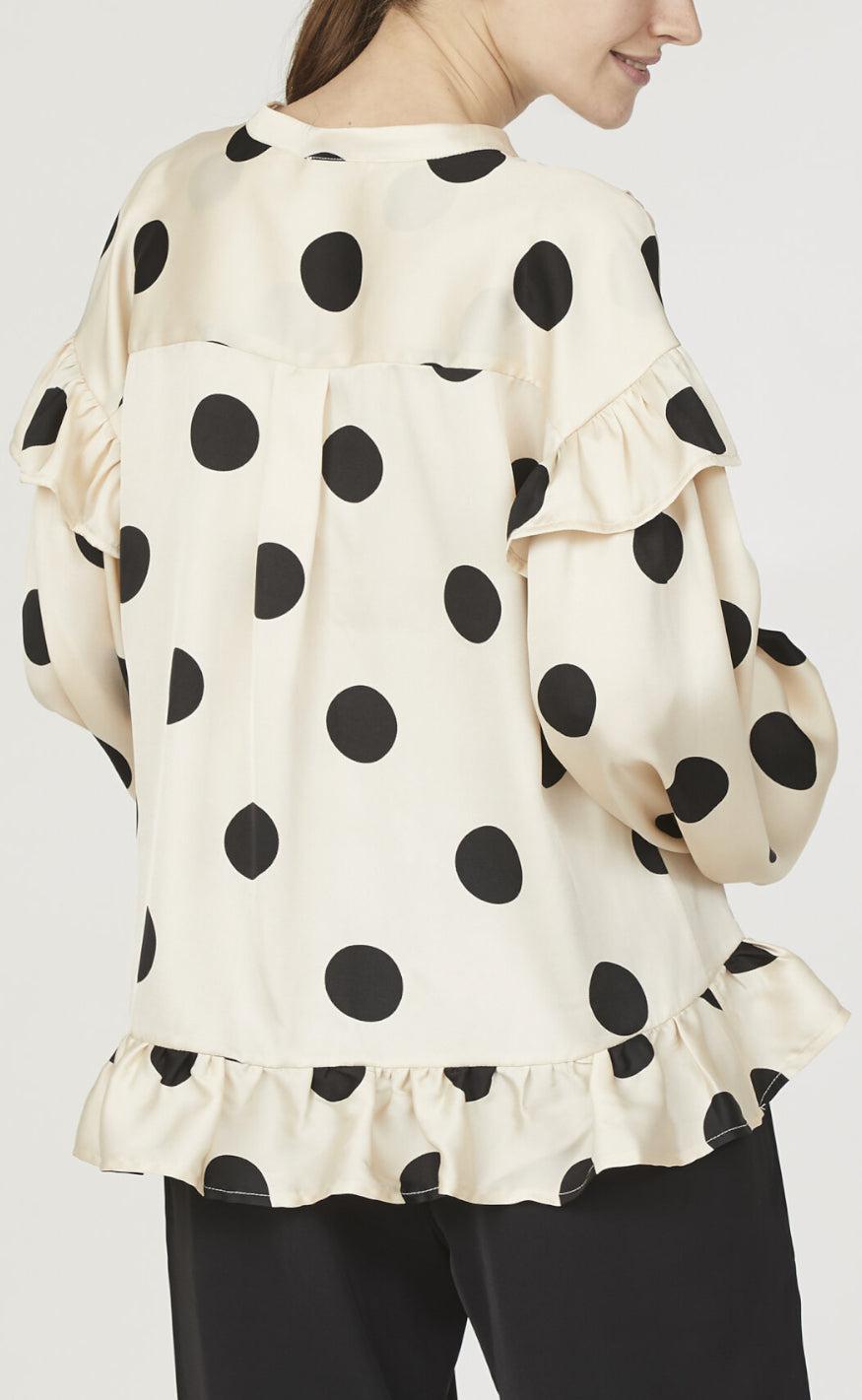 Love & Divine Bluse - Love1034-4 - Cream Dot