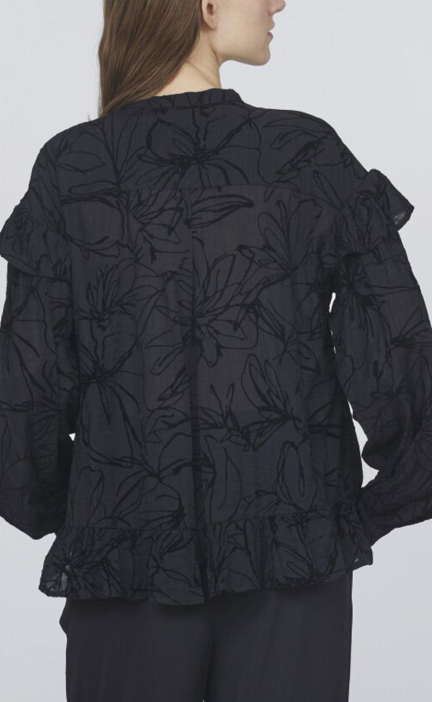Love & Divine Bluse - Love1034 - Black/Black