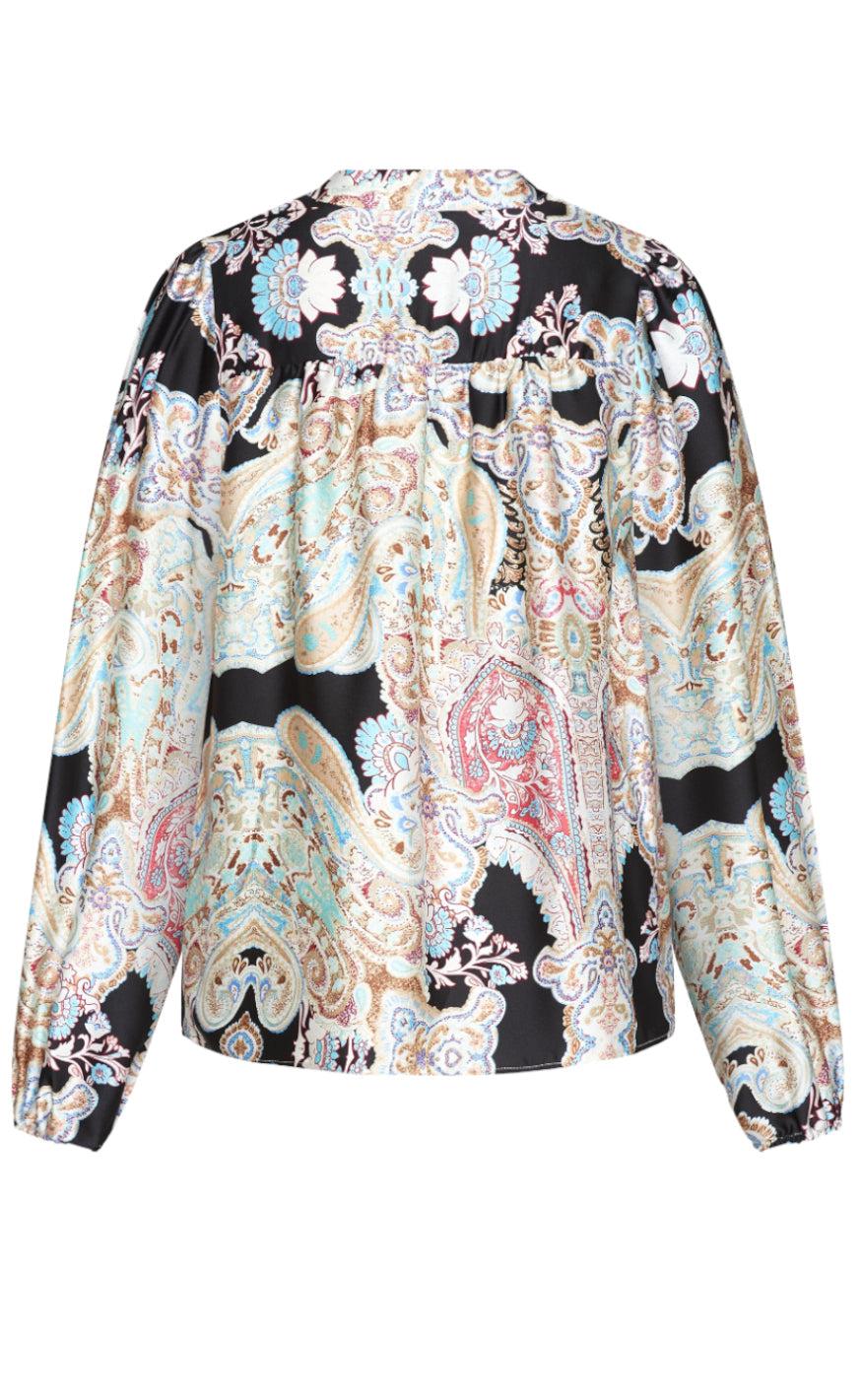 Love & Divine Bluse - Love1053-1 - Mint Paisley