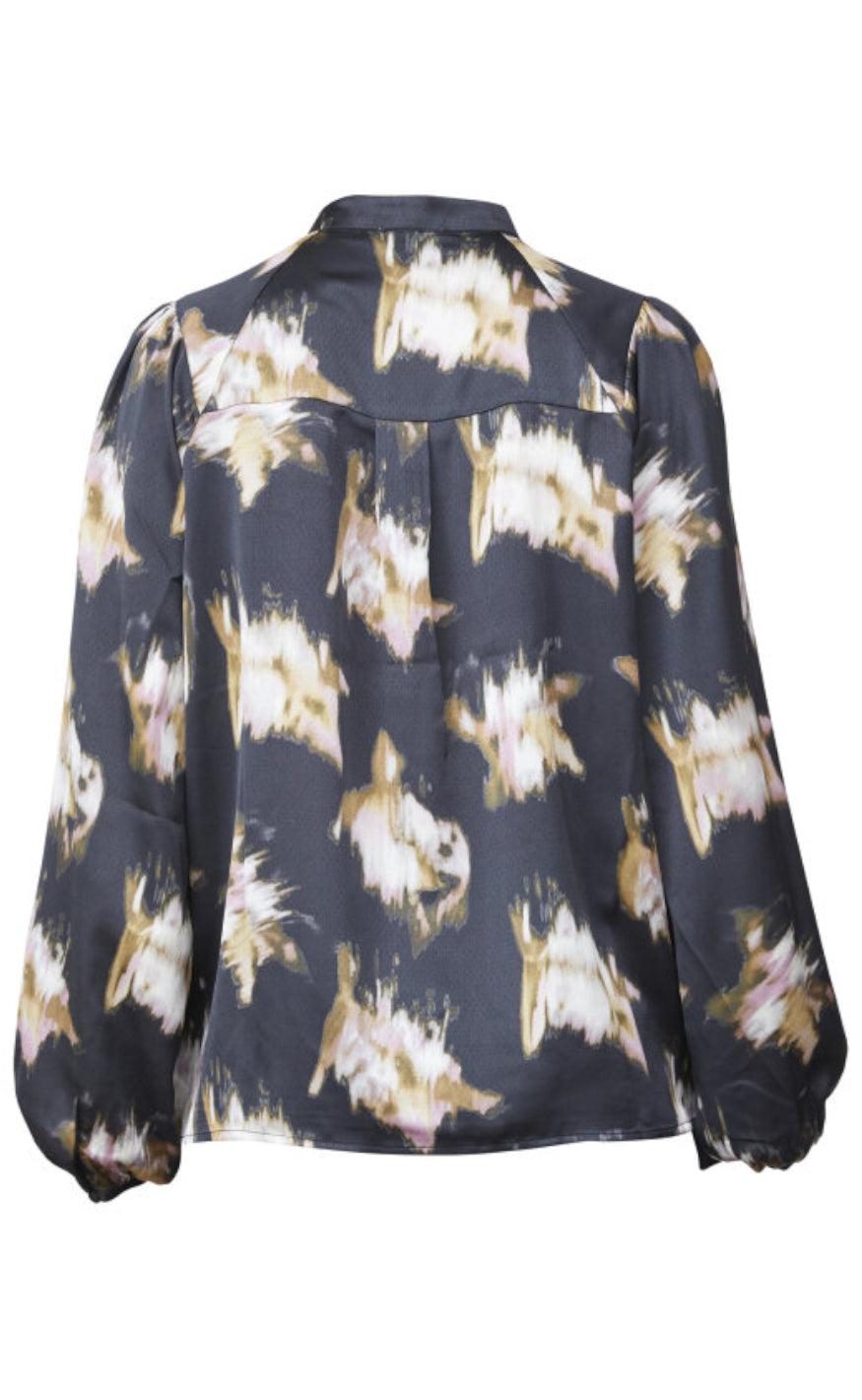 Love & Divine Bluse - Love1058-1 - Black/Rose