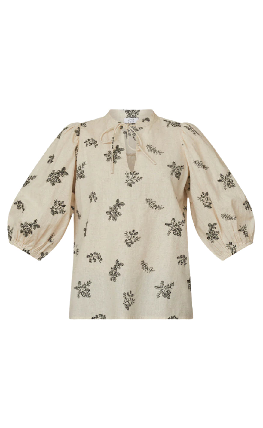 Love & Divine Bluse - Love1109 - Cream/Black