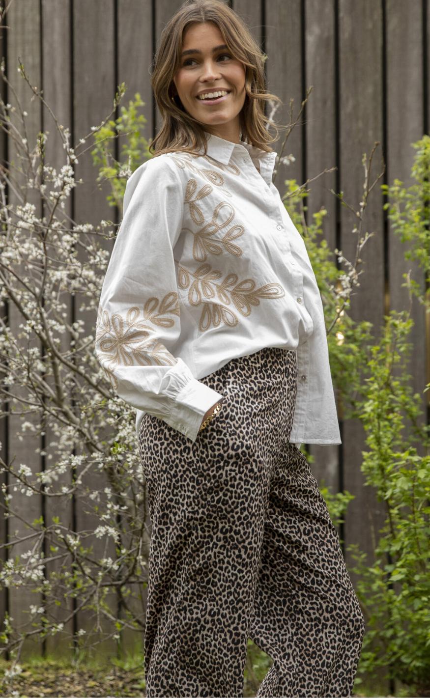 Love & Divine Bluse - Love1142 - White/Sand