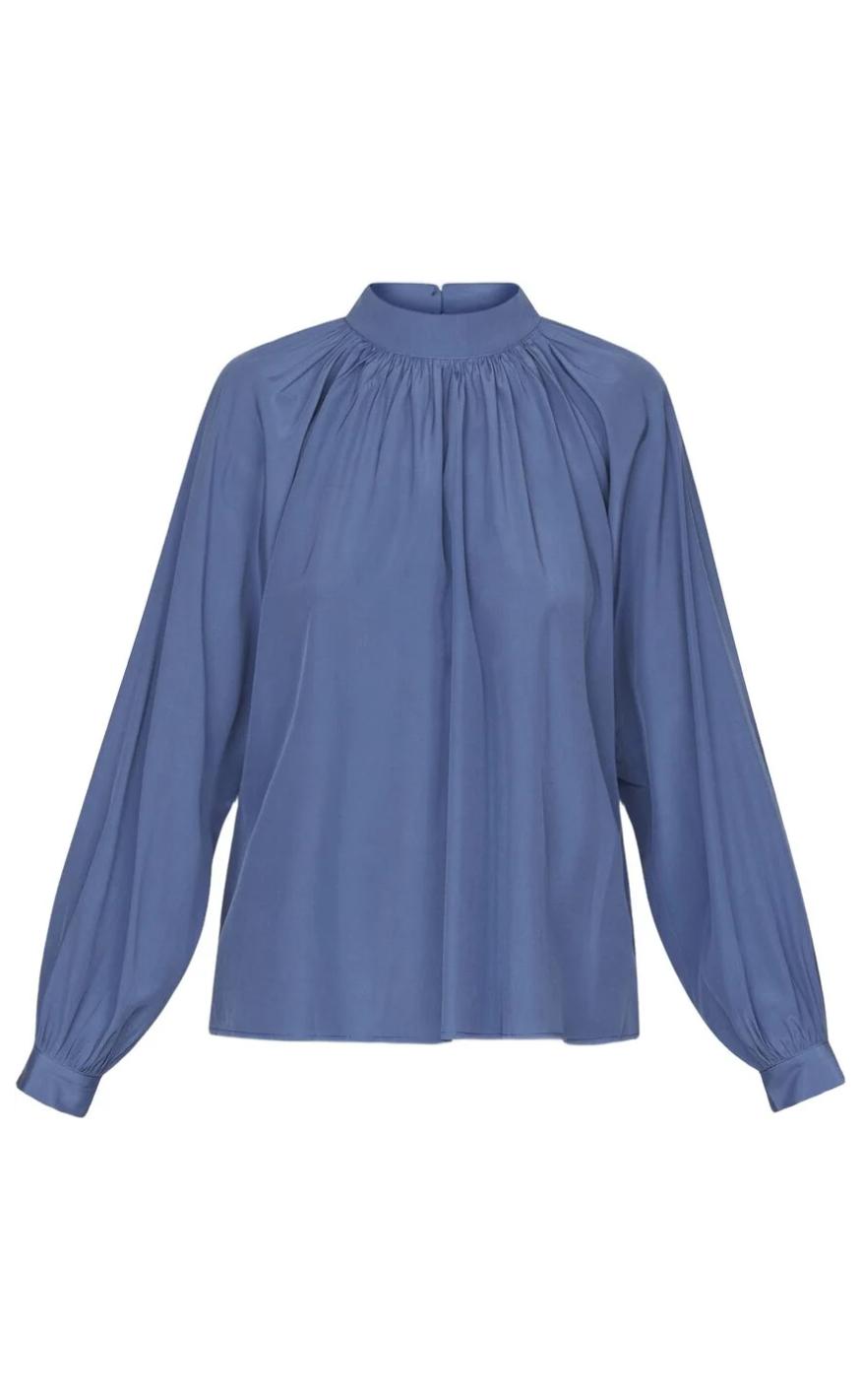 Love & Divine Bluse - Love1201 - Mid Blue