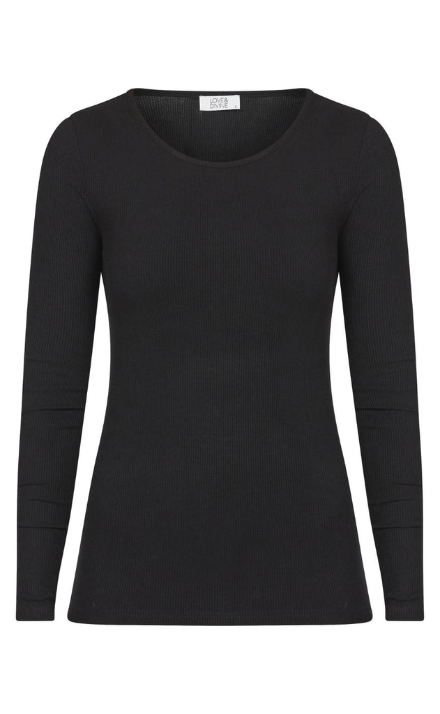 Love & Divine Bluse - Love1215 - Black