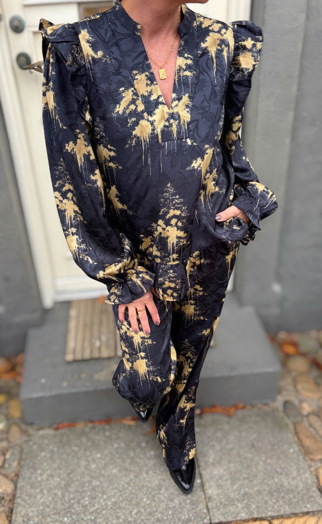 Love & Divine Bukser - Love1024-46 - Gold Print