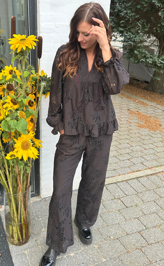 Love & Divine Bluse - Love1234-3 - D. Chocolate