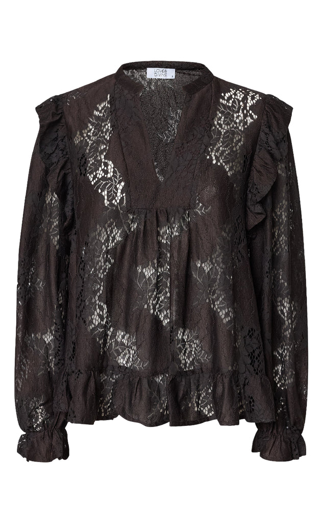 Love & Divine Bluse - Love1234-3 - D. Chocolate