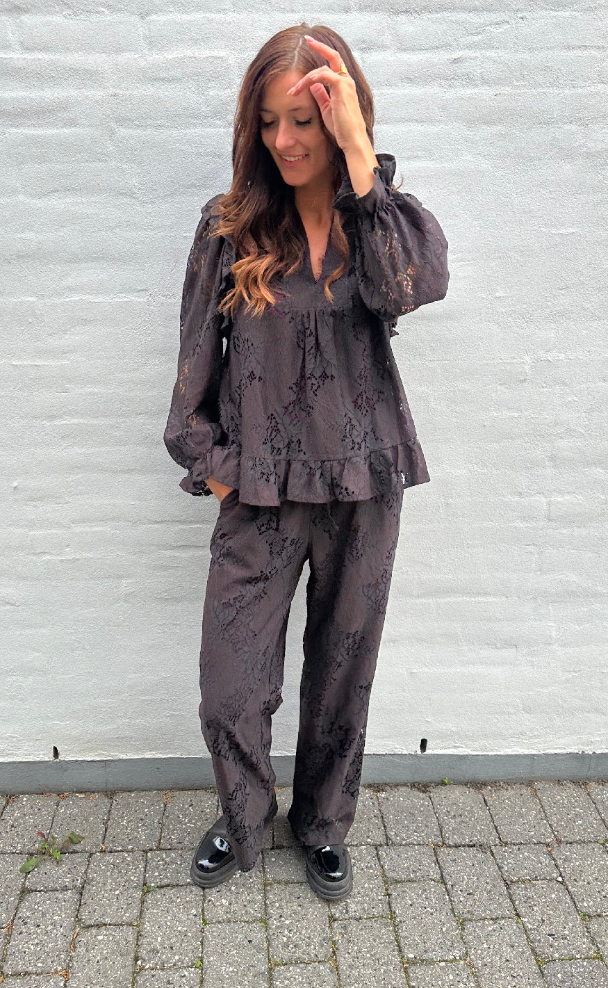 Love & Divine Bluse - Love1234-3 - D. Chocolate