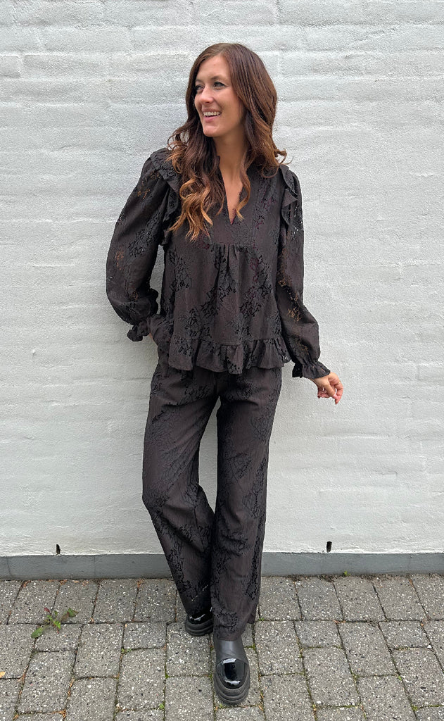 Love & Divine Bluse - Love1234-3 - D. Chocolate