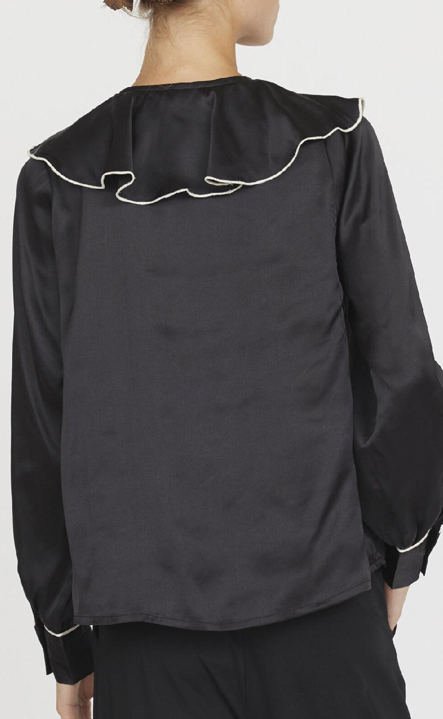 Love & Divine Bluse - Love1241 - Black/Cream
