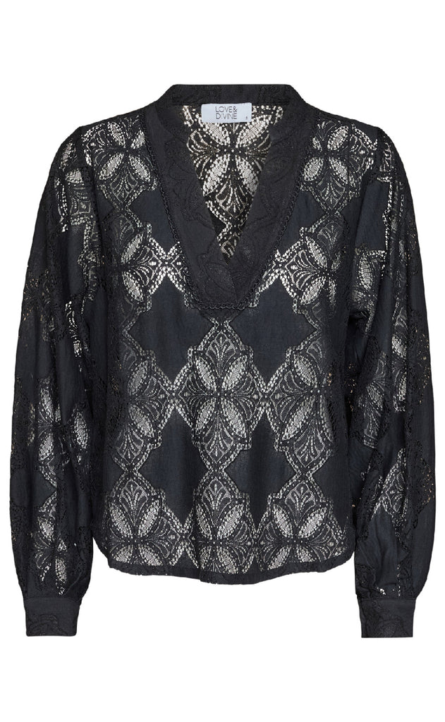 Love & Divine Bluse - Love1307 - Black