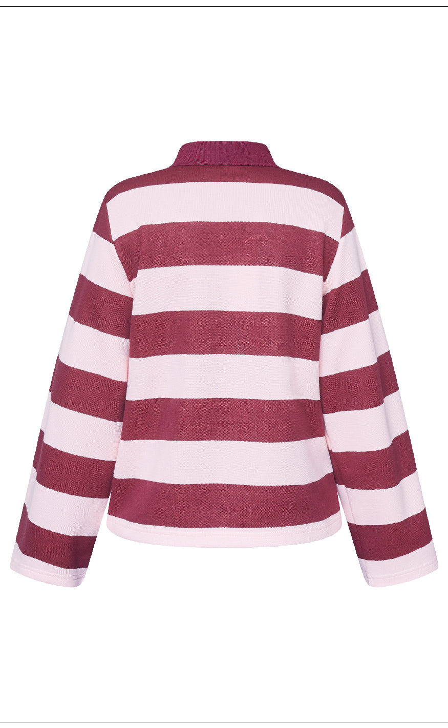 Love & Divine Bluse - Love1361 - Baby Pink/D. Bordeaux