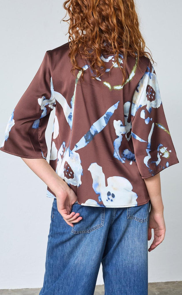 Love & Divine Bluse - Love1460 - Choco/Blue