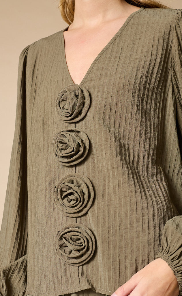 Love & Divine Bluse - Love1464 - Teak