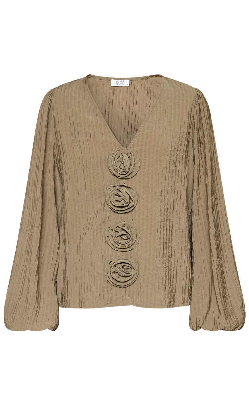 Love & Divine Bluse - Love1464 - Teak