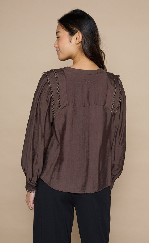 Love & Divine Bluse - Love1493 - D. Chocolate